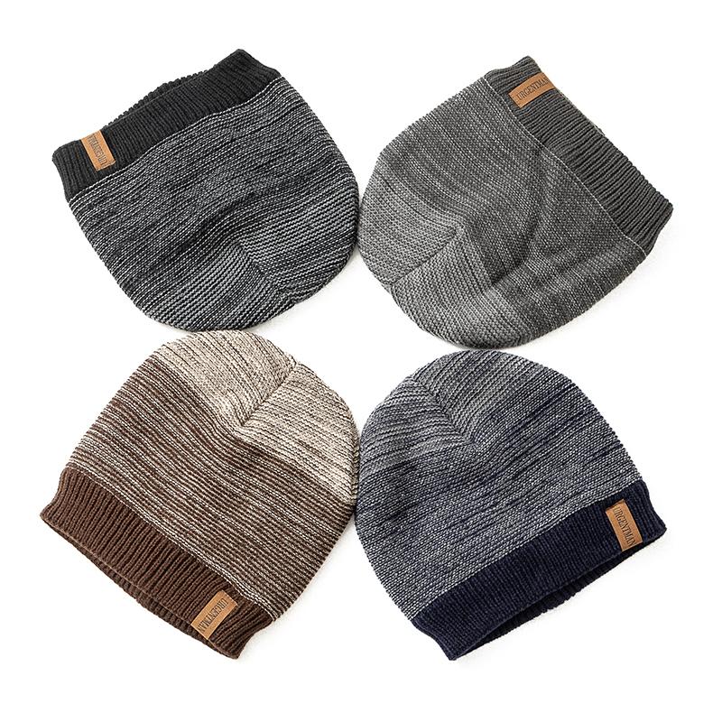 New Unisex Winter Hats Casual Warm Beanie Cap For Men And Women Letter Label Winter Knitted Hats