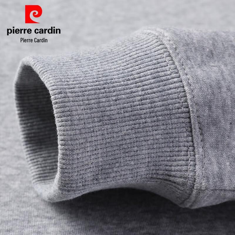 Pierre Cardin Men's Solid Round Neck Pullover Sweatshirt