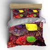 Colorful Leaves Decorative Set Soft Comfortable Duvet Cover Bedding Set Included 1*Duvet Cover & 2*Pillowcases, Gift