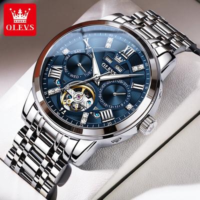 Nuovo orologio da uomo di punta Orologio meccanico multifunzionale Orologio da uomo impermeabile da lavoro completamente automatico