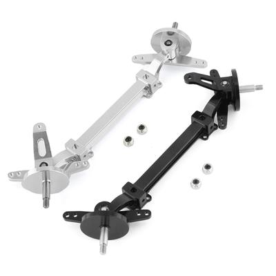 Achssatz ohne Servolenkung, 1:14 Maßstab Metall Vorderachse Lenkung Link Rod Set Ersatz für Tamiya Lkw Traktor Serie Fernbedienung Auto Teile
