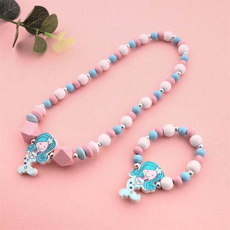 Colorful Cartoon Unicorn Beaded Necklace - Cute DIY Handmade Accessory for Girls