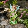 Fairy Garden Statue Decorative with Solar Lights Accessory Modern Housewarming Gifts Landscape Lamp