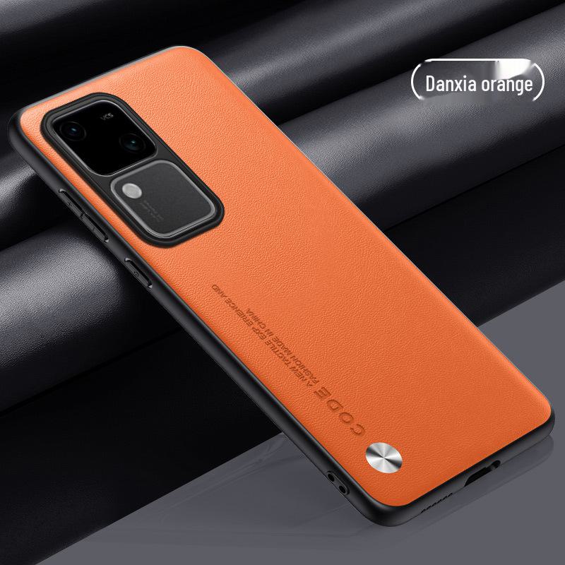 Kevlar Vivos18pro Mobile Phone Case: New Plain Leather Full-Cover Protective Cover for S18/S16/S15.