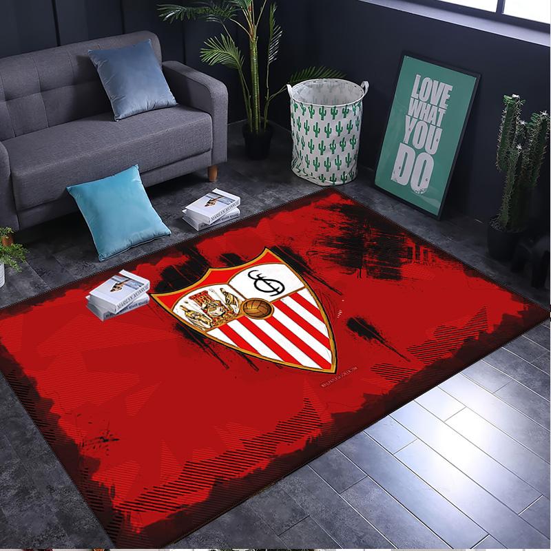 1PC rug Football Sevilla Artwork Carpet, Chair Rug,Area Rug for Office Bedroom living rooms bedroom, Doormat decor Christmas fan gifts