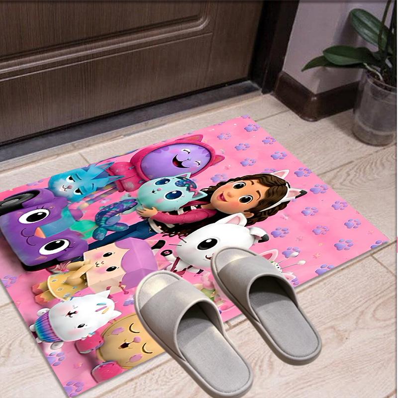 Gabby's Puppenhaus Muster Teppich, Innen-/Außenmatte, für Picknick, Spielzimmer, Schlafzimmer, Büro, Wohnzimmer, Heimdeko Teppich, Geburtstagsgeschenk