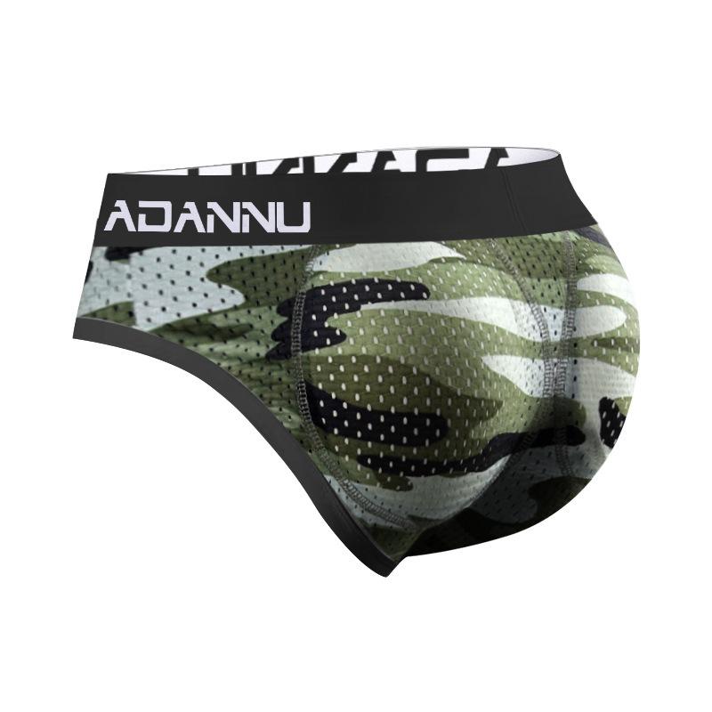 

Мужское нижнее белье, сетчатые тонкие трусы-подтяжки для ягодиц, мягкие поддельные подкладки для бедер, дышащие трусики, удобные мужские спортивные трусы XXL серый