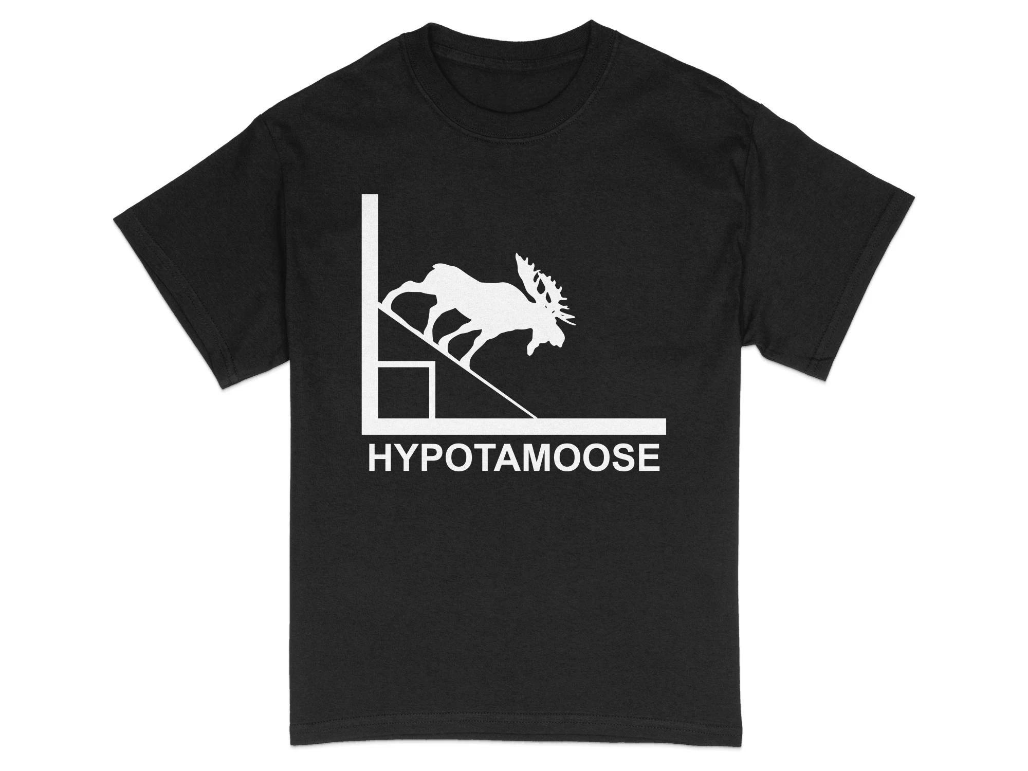 

Unisex Graphic Tee with Hypotamoose Pun Math Geek Moose T-Shirt Funny Animal Math Shirt Graphic Retro Streetwear High-quality S разноцветный