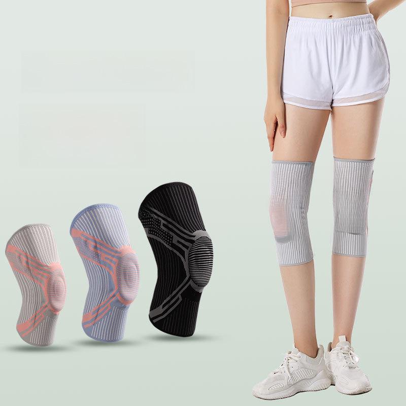 Men's Silicone Knee Support Pads for Basketball & Running - Patella Protection & Sports Gear