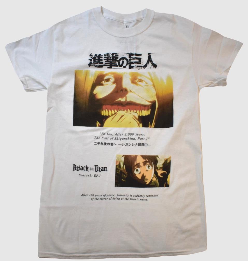 

Ripple Junction Attack On Titan Mens Anime Season 1 Episode 1 White Shirt New S 2XL