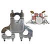 Metal Drum Set Mounting Clamps Hardware Clamp Drum Clamp Connector Drum Expansion Clip Three Hole Drum Seats Connector