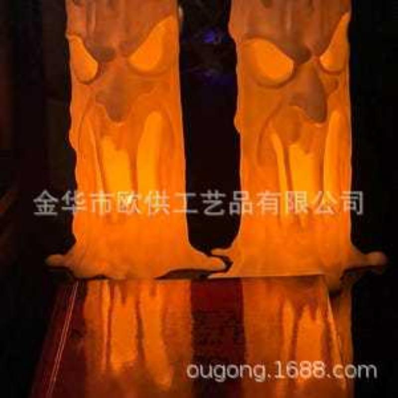 New Horror Candlestick Halloween Ornament Horror Candle Ghost Decoration Atmosphere Arrangement