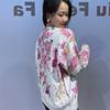 Heavy-duty Nail Drill Round-neck Sweater for Women, New Autumn-winter Design, Featuring Printed Pattern, Butterfly Knit Top