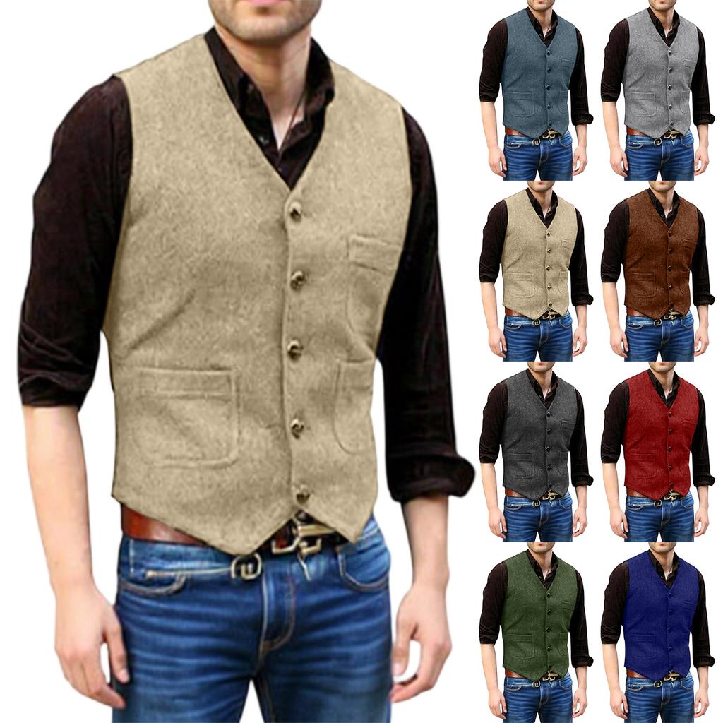 Men's  Leisure  Self-Cultivation  Suit  Vest  Coat