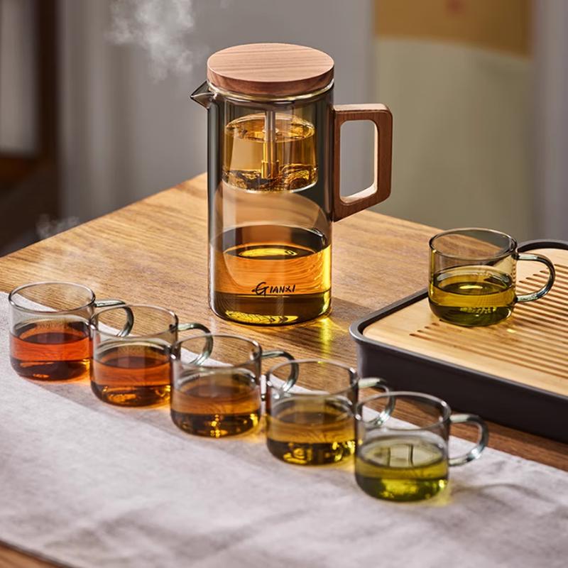 Tianxi Glass Magnetic Infuser Tea Pot Set 500ml