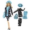 Modepuppenkleidung Für Barbie Puppe Outfits Set Hut Mantel Weste Shorts Handtasche 1/6 Puppenzubehör Für Barbie Puppenkleidung