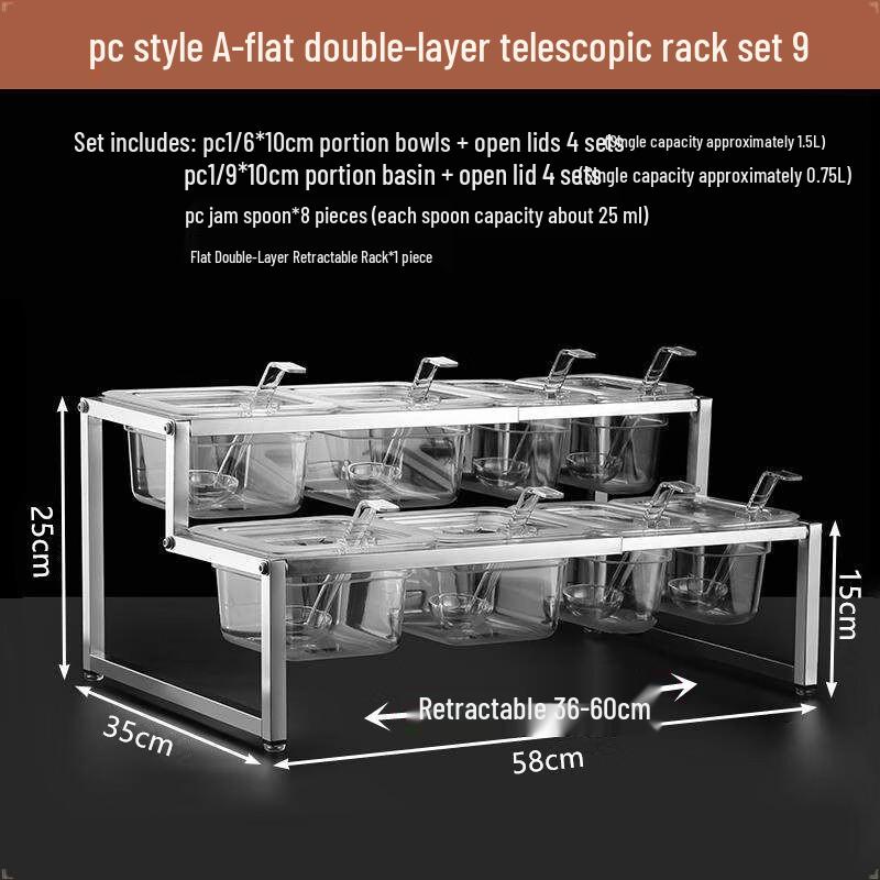 Handun Acrylic Boat-Shaped 3-Compartment Serving Basin