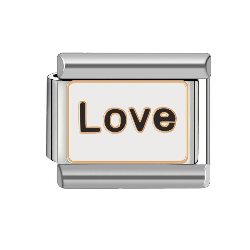 9mm DIY taliansky náramok z nehrdzavejúcej ocele pre ženy