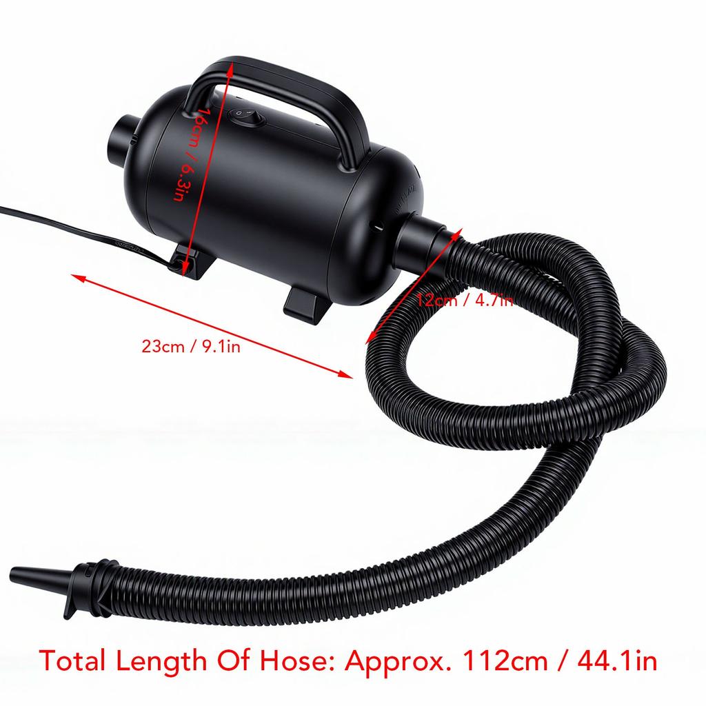 Electric Air Pump Car Tire Inflator Swimming Pool 600W High Power Blow Up Pump with Hose Portable Air Compressor EU