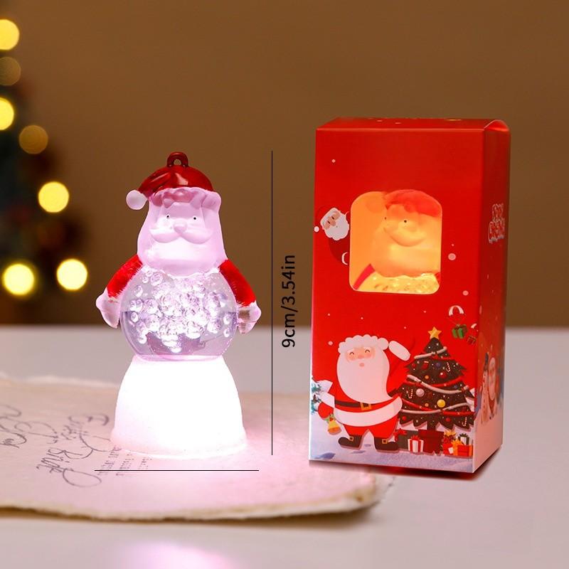Christma Snowman Bubble Light Decor With Plastic Material For Holiday Festivities