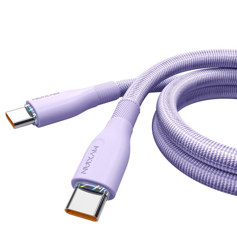 120W Dual Type-C Fast Charging Cable for Apple, Huawei, Xiaomi Laptops & Car Chargers