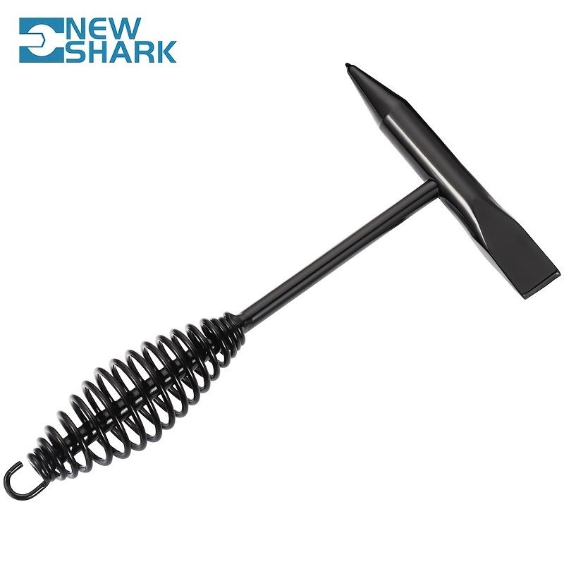 Welding Chipping Hammer/Slag Hammer with Coil Spring Handle, Forge Hardended Steel Industrial Welding Hammer
