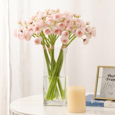 Blumenstrauß aus europäischer Vintage-Kunstseide, Rosen, 24 Blütenköpfe, Kamelien, Hochzeits- und Partydekoration