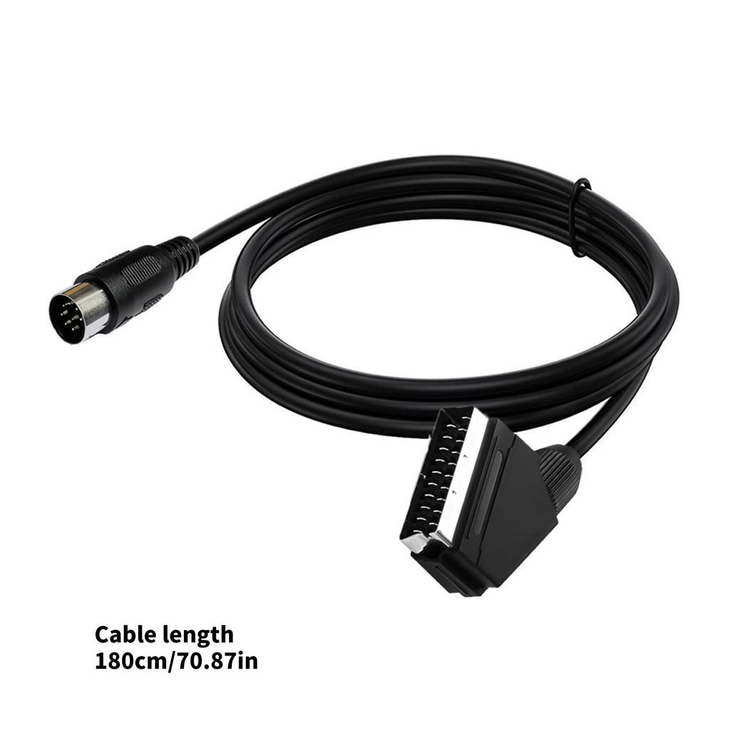 Hohe Leistung SCART 8Pin RGBs Ton Video Leitung Klare Signalübertragung PVC Isolierung