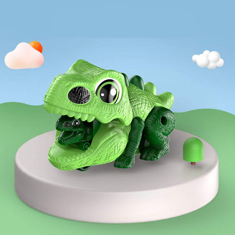 Inertial Dinosaur Car Launcher King Kong Parent-child Battle Boy Gift Plastic Animal Shape