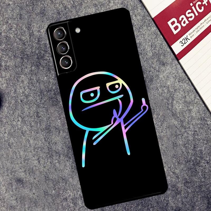 Funny Man Middle Finger Case For Samsung Galaxy S26 S25 S24 Ultra S20 FE S21 S22 S23 Plus S10 S25 FE Cover Couqe