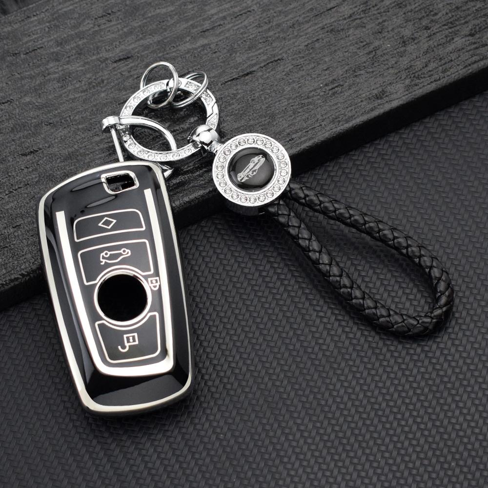 Soft Tpu Car Key Case For Bmw X3 X5 X1 1/3/5/7 Series X4 M3 M4 F30 F10 F18 F20 F15 F16 F25 E34 Key Cover Holder Accessories