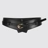 Ladies Dual Fashion Use Pu Leather Waist Belt Wide Belt For Work And Casual Use