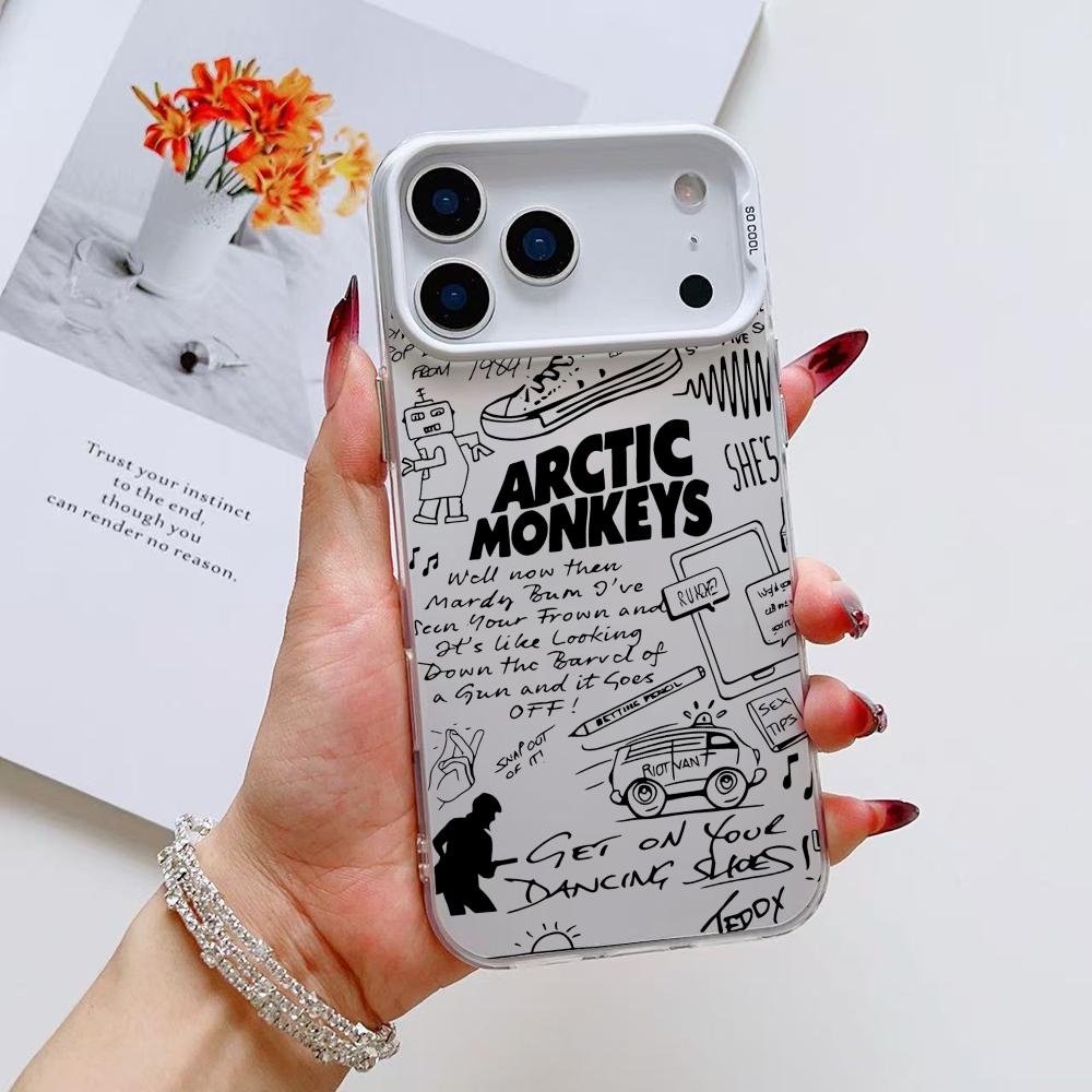 Band A-Arctic M-Monkeys Phone Case For iPhone 17 16 15 14 13 12 11 Pro Max Air Matte Laser Aurora Shockproof Funda