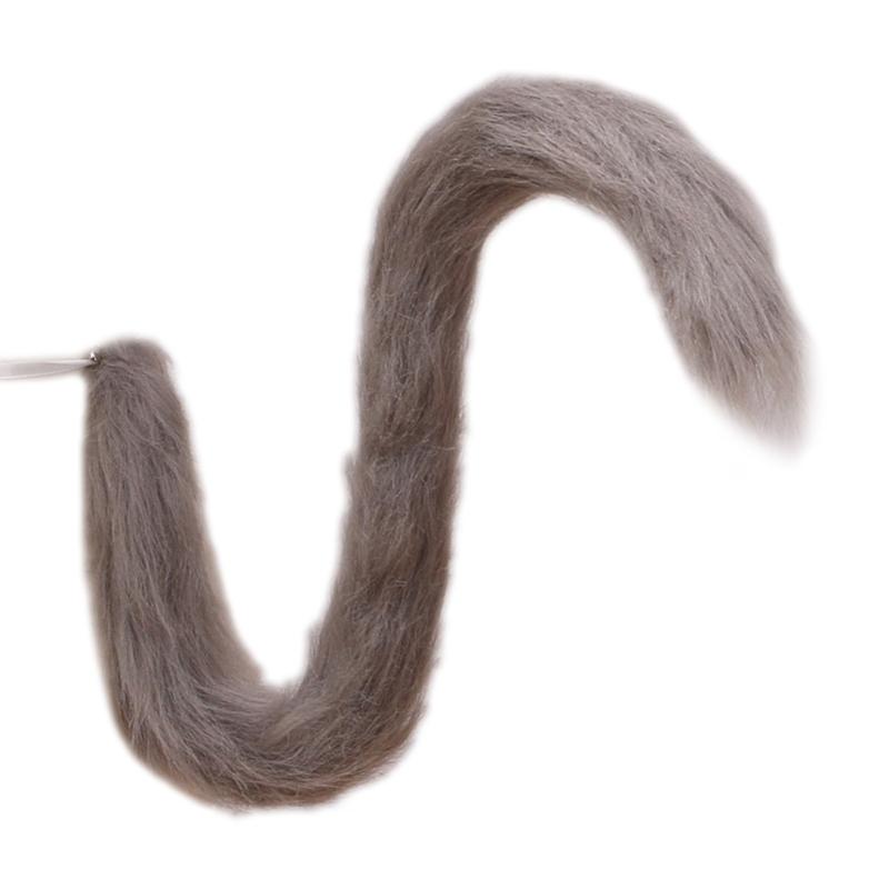 Erwachsene Kinder Cosplay Anime Flauschiges Plüsch Langes Katzenohr Schwanz Kostümzubehör Halloween Party Kostüm Requisite