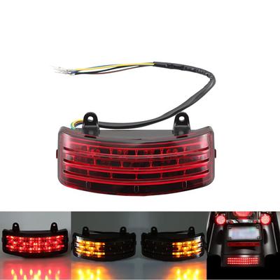 YIBO Motorcycle Fender Chip Light Tribar LED Tail Brake Light Trim Harley Touring Street