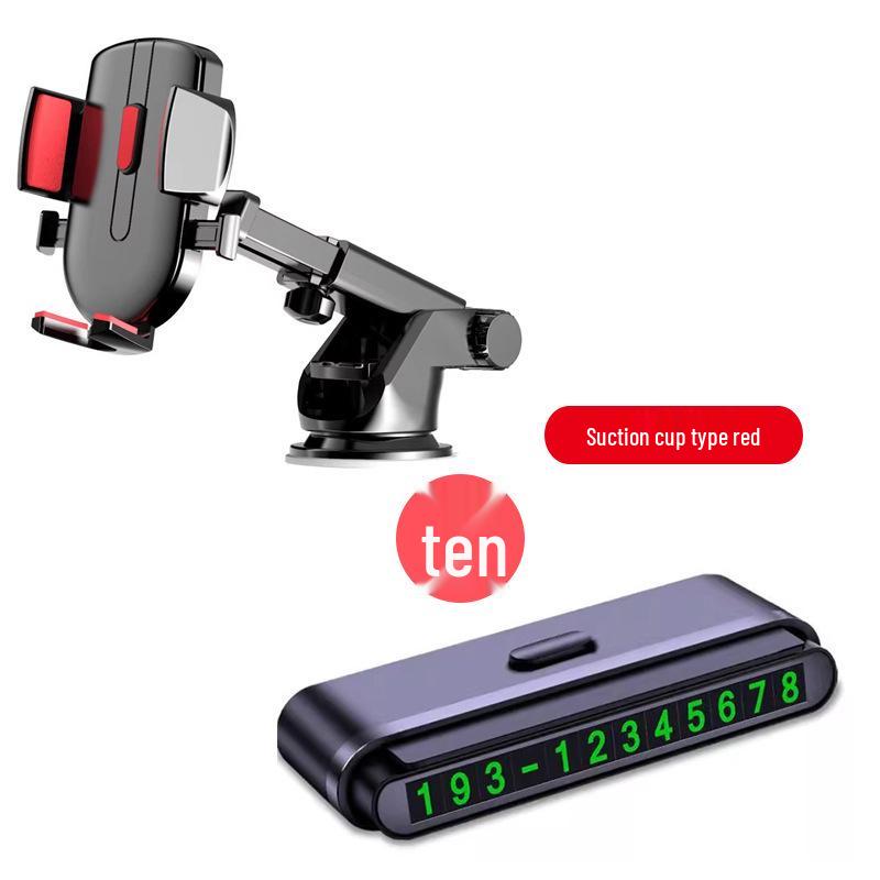 Universal In-Car Phone Mount with Suction Cup for Windshield or Dashboard.
