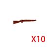 WWI WWII Building Blocks Soldiers Military Accessories Bomb Two-color Gun Mini Brick Weapons Gift Toy AKM Helmet RPG Grenad X026