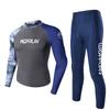 Mens UV Protection Rash Guard Set Quick Dry Swimwear Snorkeling Surfing Jellyfish Defense