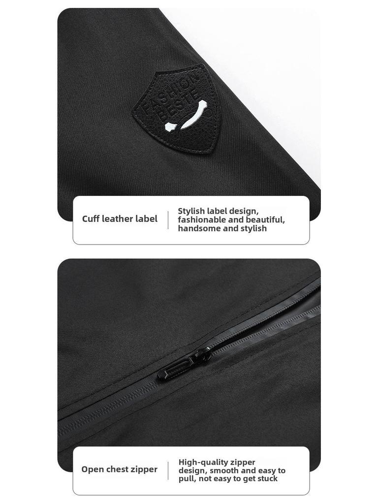 Lässige, einfarbige Herrenjacken für Frühling und Herbst