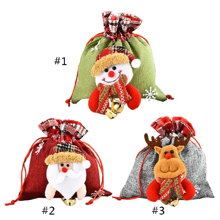 Cloth Gift Bags for Treats Snacks Storage Pouch Festival Cookie Candy Gift Bag
