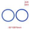 2Pcs PU Hydraulic Oil Seals with Single Lip Radial Shaft for Equipment Repair