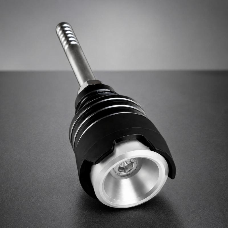 Threaded Motorcycle Oil Dipstick with Top Tool Socket, Aluminum Construction and Anodized Finish for Routine Checks