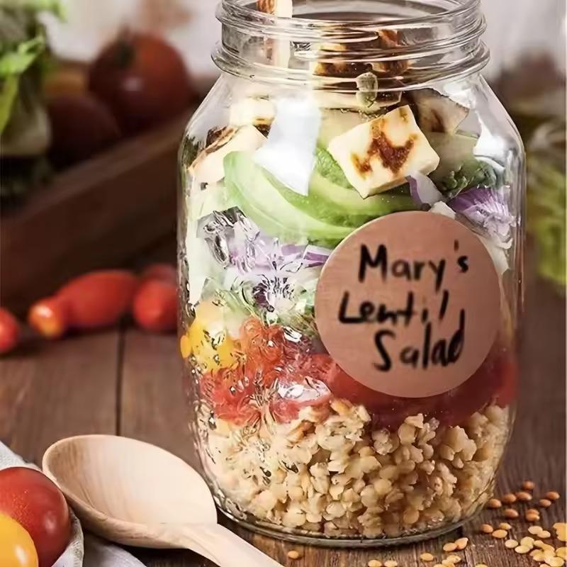 500 Buc/Rola Hârtie Etichetă Autoadezivă Kraft Rotundă Articole DIY Clasificare Autocolante cu Nume Etichete Personalizate Autocolante