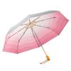 Titanium Silver Three-fold Retro Parasol Sun Protection Anti-folding Umbrella Portable Light Sun Umbrella Sun Protection Umbrella