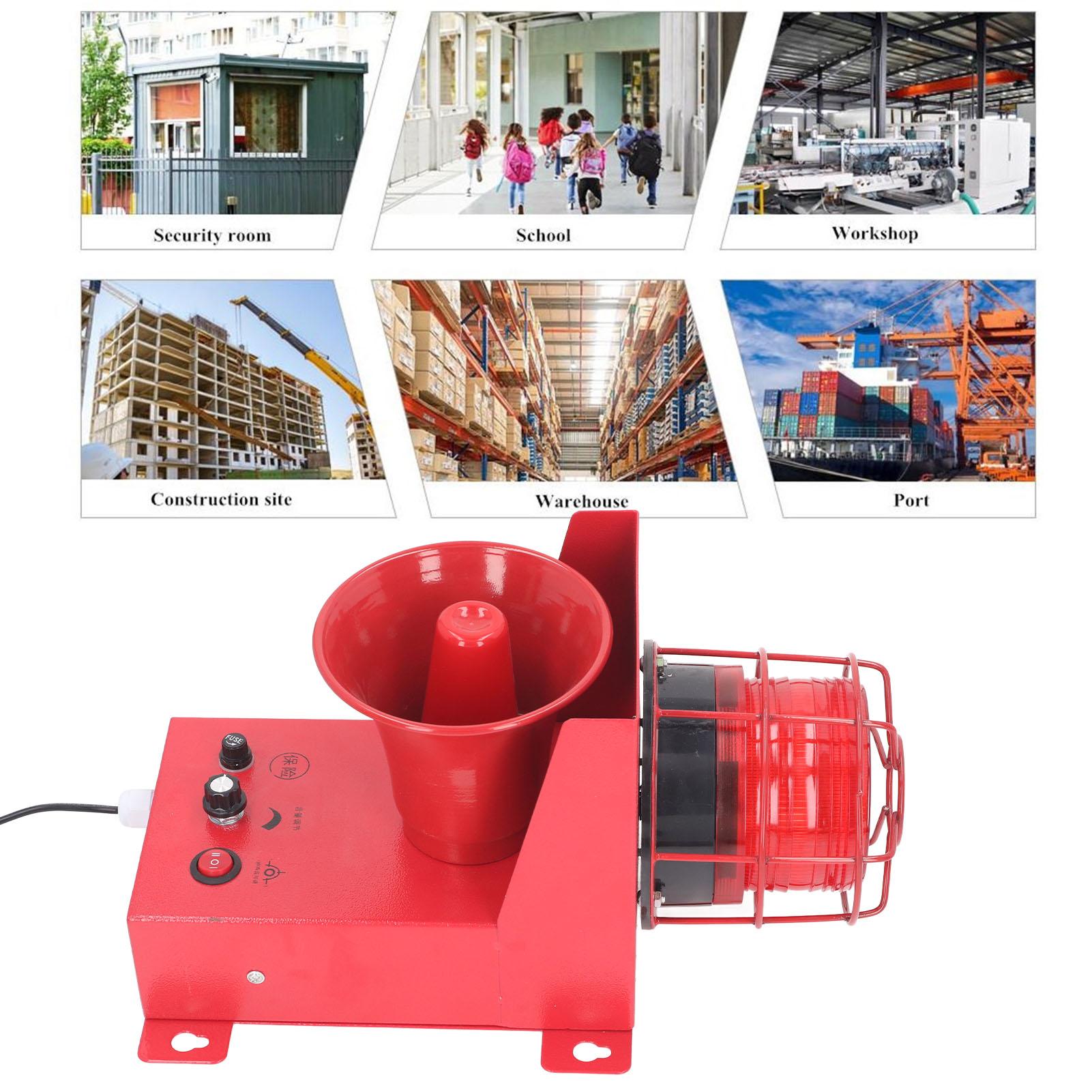 Industrial Sound Light Alarm 60W 130dB