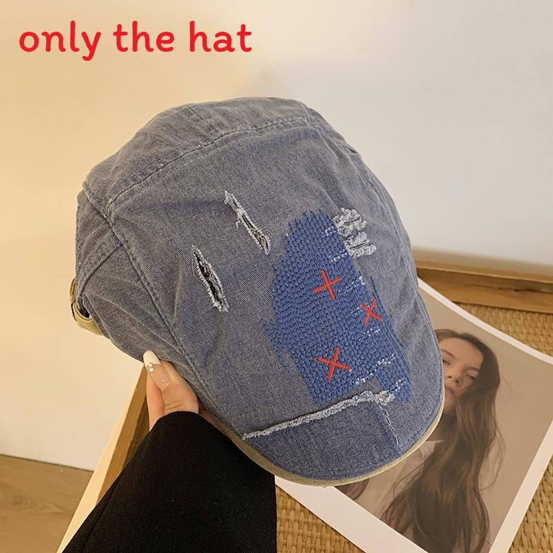 Yourself Boho Beret Hat With Embroidered Design For Casual Women