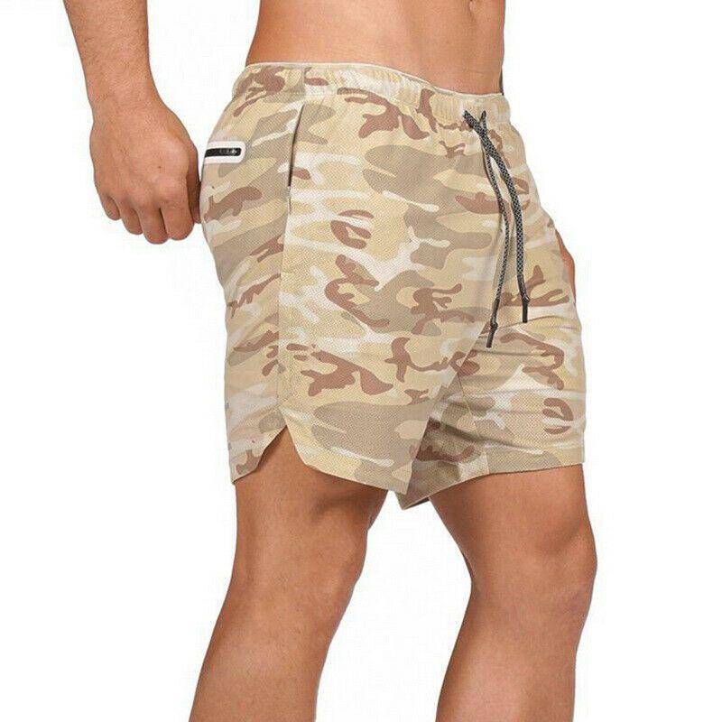 Men's Gym Fitness Bodybuilding Jogging Sport Shorts Casual Pants With Secure Pockets For Enhanced Convenience