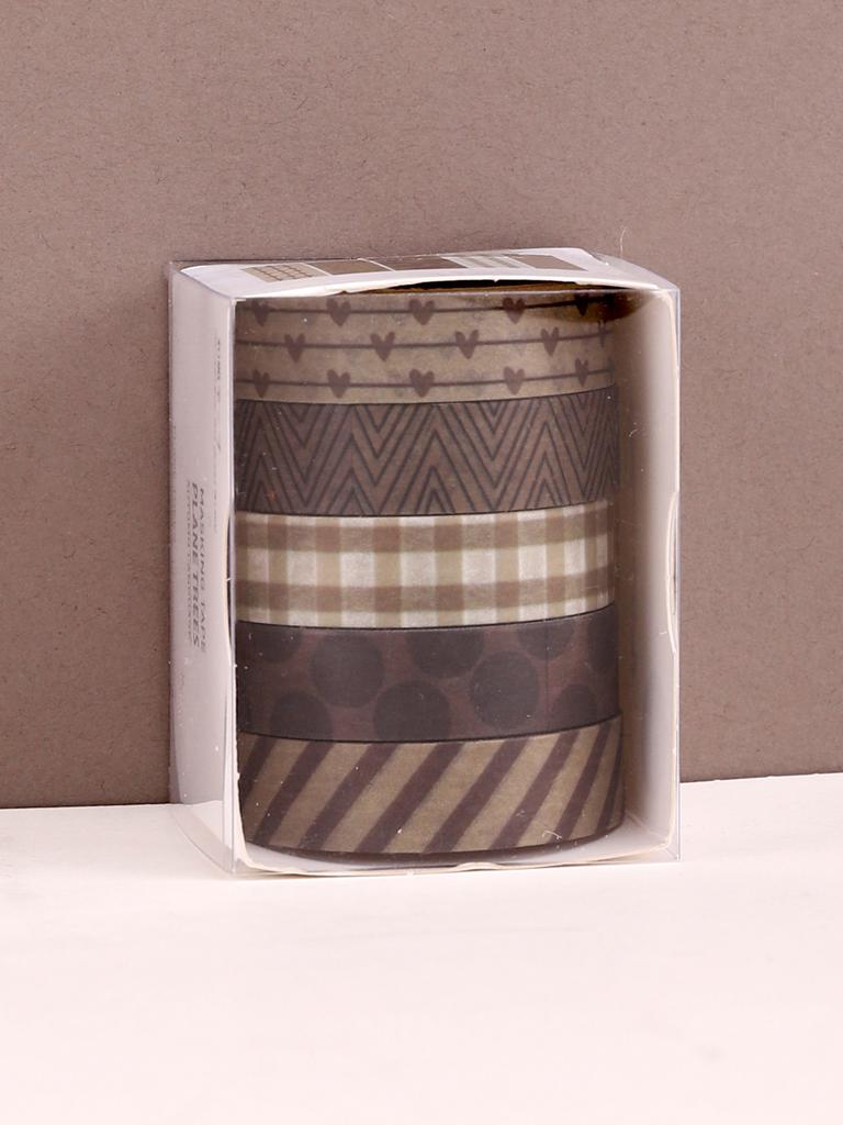 5 Rollen/Box Vintage Washi Tape Scrapbooking Washi Tape Set Schulbedarf Dekorative Klebestreifen Herbst Schreibwaren Abdeckband