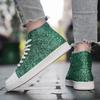 Luxury Red Designer Shoes Women High top Sneakers Lightweight Women's Vulcanized Shoes Fashion Glitter Sneakers Woman