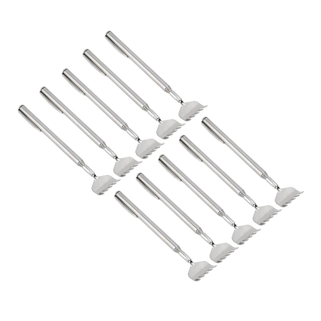10pcs Back Scratcher Extendable Mini Portable Foldable Back Scratcher Telescoping with Pocket Clip